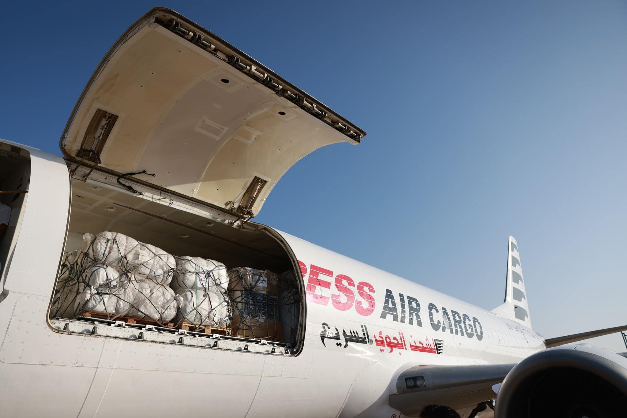 Ready to ship - plane cargo loading